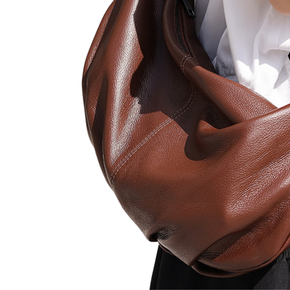 Sac banane cuir femme | Rubis