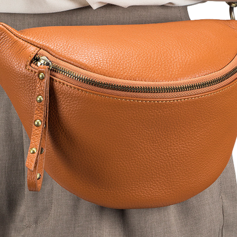 Sac banane cuir femme | Perle