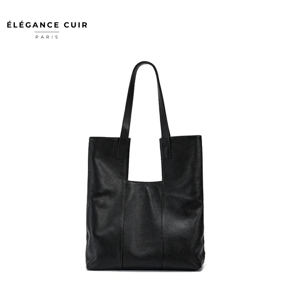 Sac en cuir noir