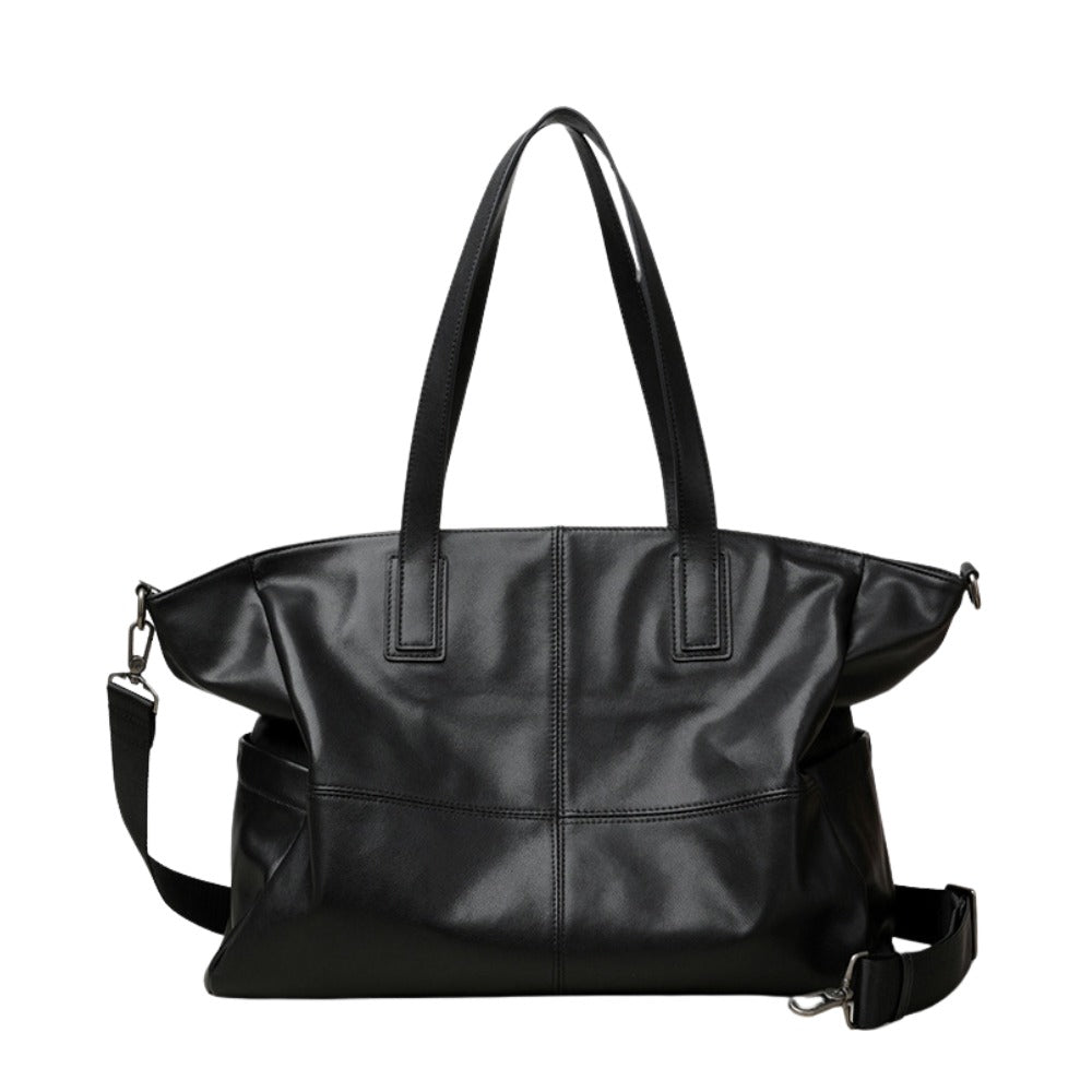 Sac en cuir noir