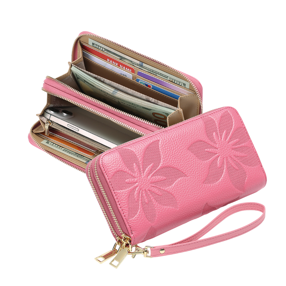 Portefeuille femme cuir | Fleur