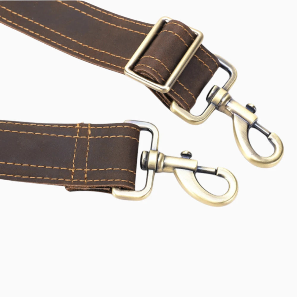 Sac de voyage en cuir pour homme modèle Monaco, sac duffel élégant de la marque Élégance Cuir avec poignées en cuir.