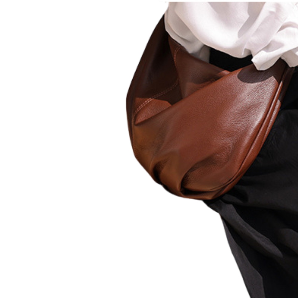 Sac banane cuir femme | Rubis