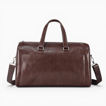 Sac de voyage en cuir pour homme, modèle Tour Eiffel d'Élégance Cuir, avec une finition élégante et des détails raffinés.