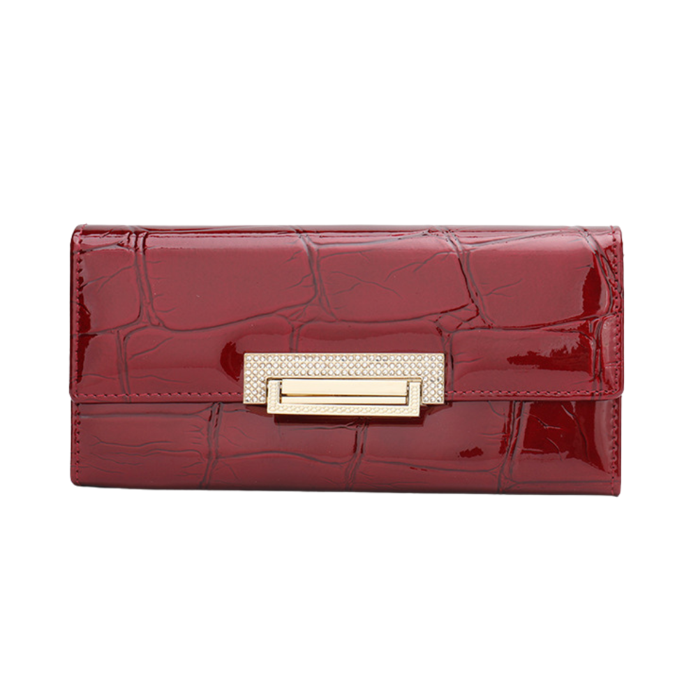 Portefeuille femme cuir| Rubis rare