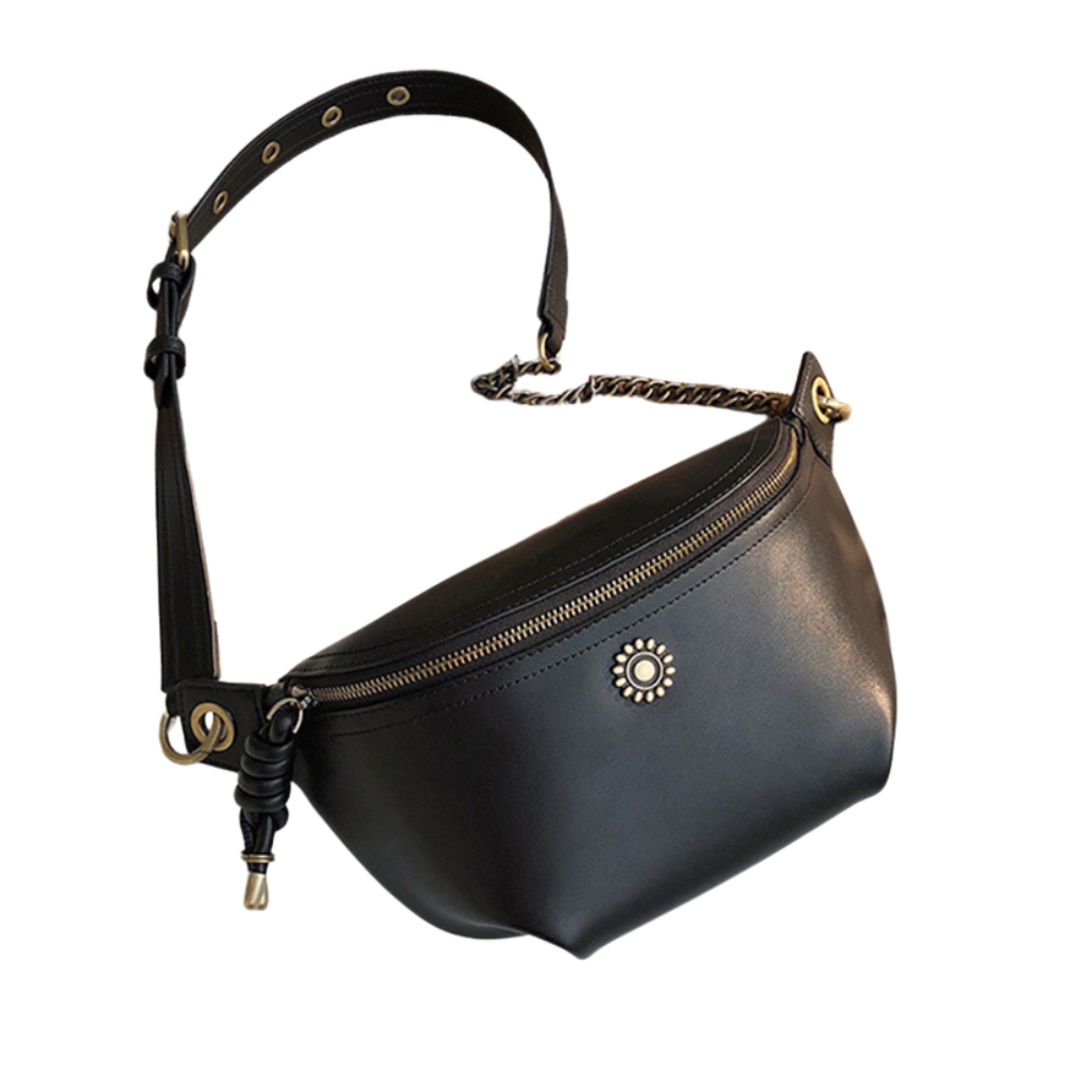 Sac banane cuir femme | Émeraude