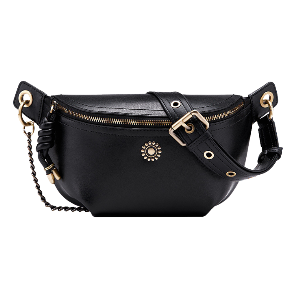 Sac banane cuir femme | Émeraude