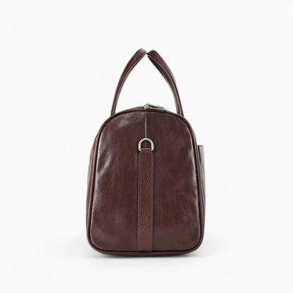 Sac de voyage en cuir pour homme modèle Tour Eiffel de la marque Élégance Cuir, affichant un design élégant et pratique.