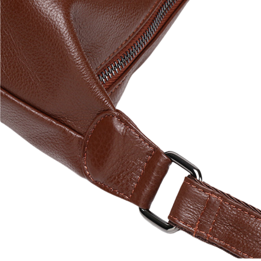 Sac banane cuir femme | Rubis