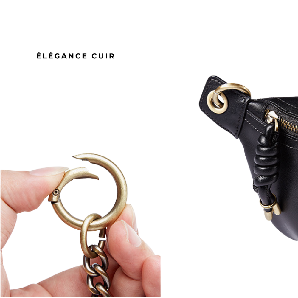 Sac banane cuir femme | Émeraude