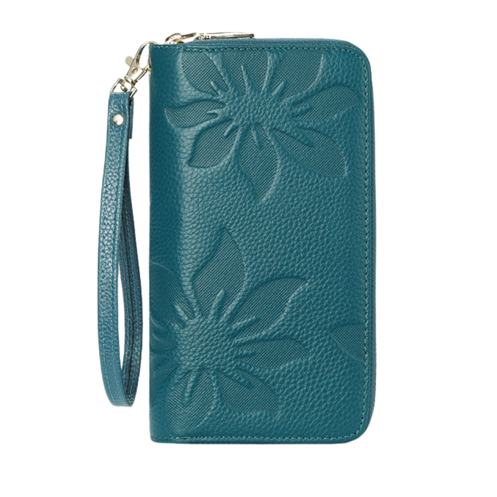 Portefeuille femme cuir | Fleur