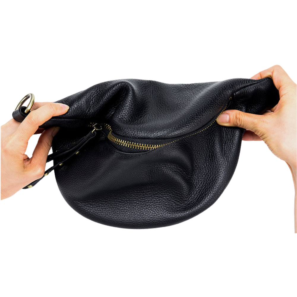 Sac banane cuir femme | Perle
