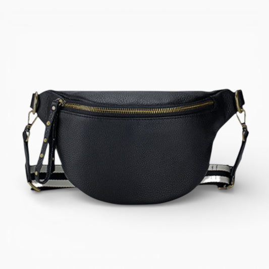 Sac banane en cuir pour femme Élégance Cuir, modèle moderne Perle, avec finition élégante et design pratique.