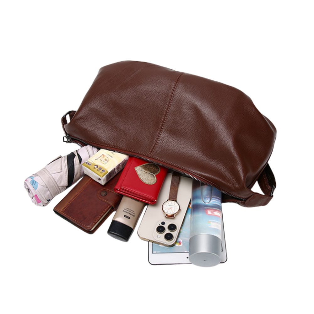 Sac banane cuir femme | Rubis