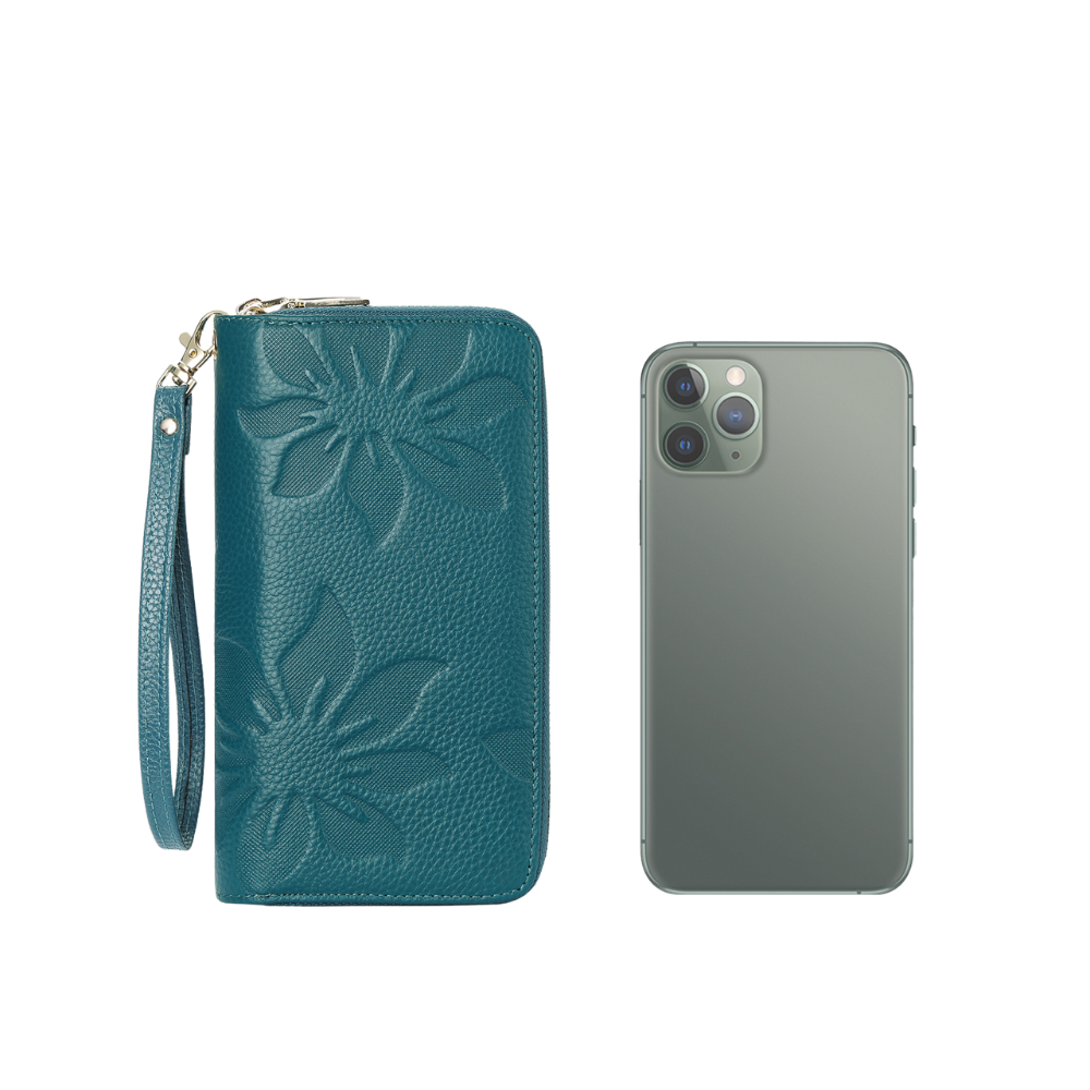 Portefeuille femme cuir | Fleur