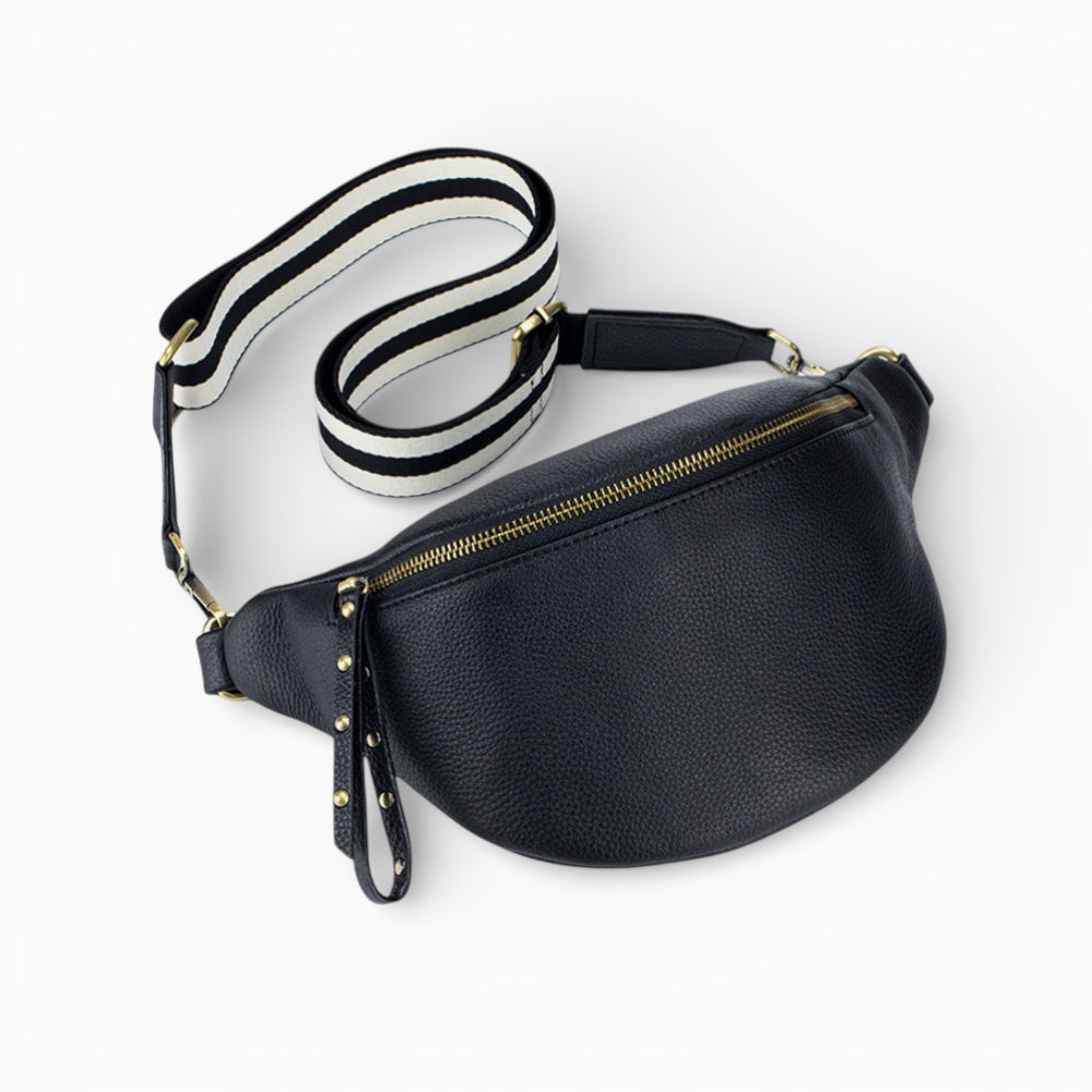 Sac banane en cuir pour femme modèle Perle d'Élégance Cuir, avec design moderne et finition élégante.