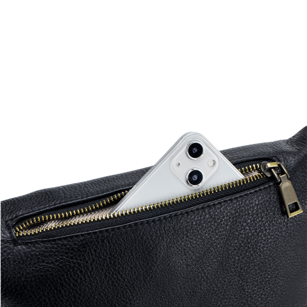 Sac banane cuir femme | Perle