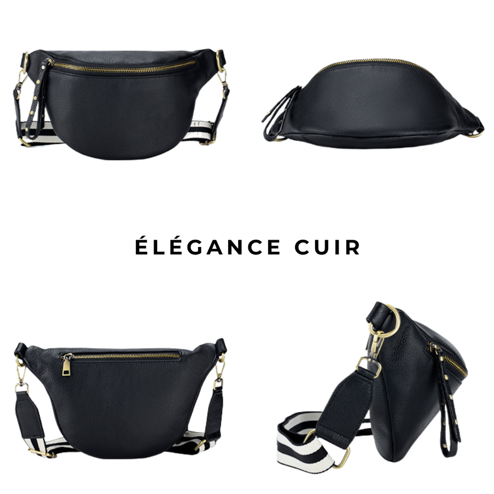 Sac banane cuir femme | Perle