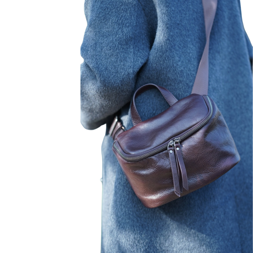 Sac banane cuir femme | Diamant