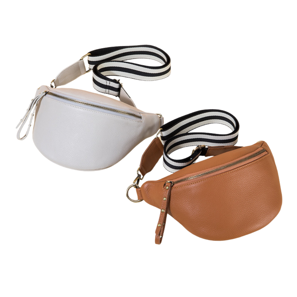 Sac banane cuir femme | Perle