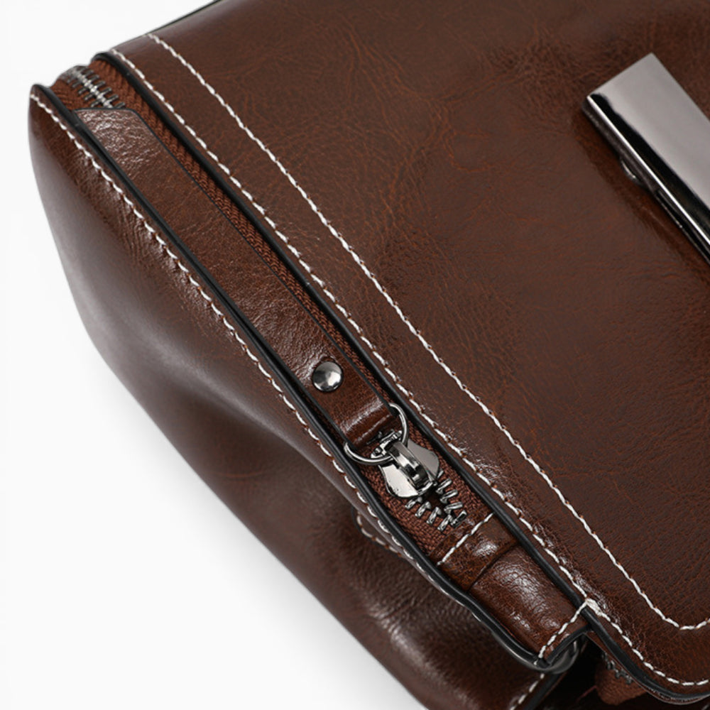 Sac femme bandoulière cuir | Élise - Élégance Cuir - [image_position]