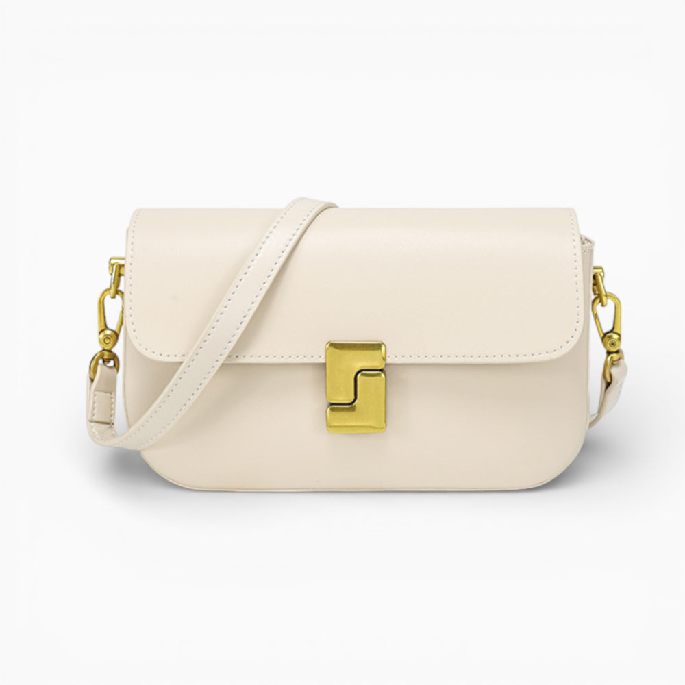 Sac bandoulière en cuir pour femme Élégance Cuir modèle Camille, avec une finition élégante et des détails raffinés.