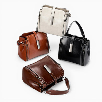 Sac bandoulière en cuir pour femme Élégance Cuir modèle Elise, 4 coloris
