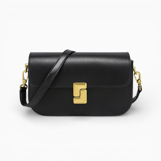 Sac bandoulière en cuir pour femme modèle Camille d'Élégance Cuir, avec finition élégante et bandoulière ajustable.