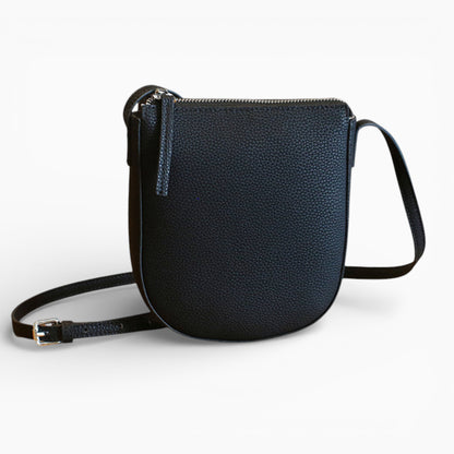 Sac bandoulière en cuir pour femme, modèle Victoria, format vertical compact, vue de face